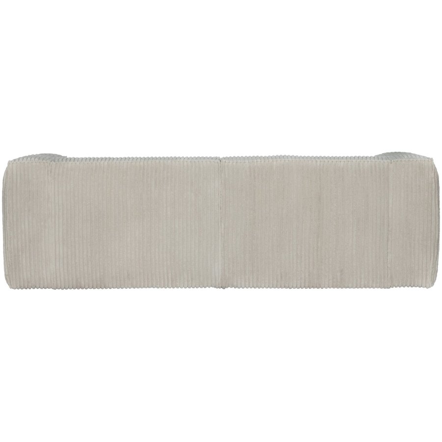 WOOOD BEAN 3,5-PERSONERS SOFA RIB STOF NATURLIG