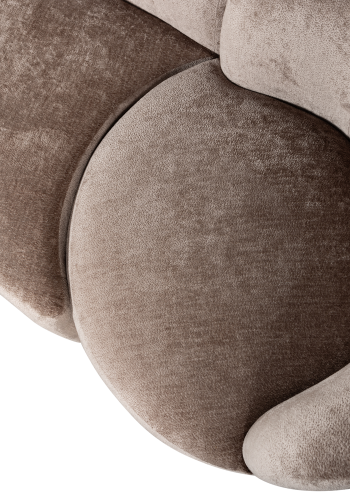 WOOOD KOMBI-POPULR: SOFA + LNESTOLE TAUPE