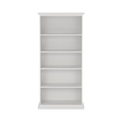 TVILUM Paris bokhylla - vit laminat, 5 fack