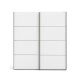TVILUM Verona garderobeskab - hvid laminatoverflade, 2 skydel�ger