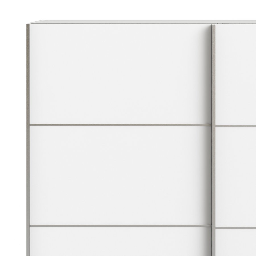 TVILUM Verona garderobeskab - hvid laminatoverflade, 2 skydel�ger