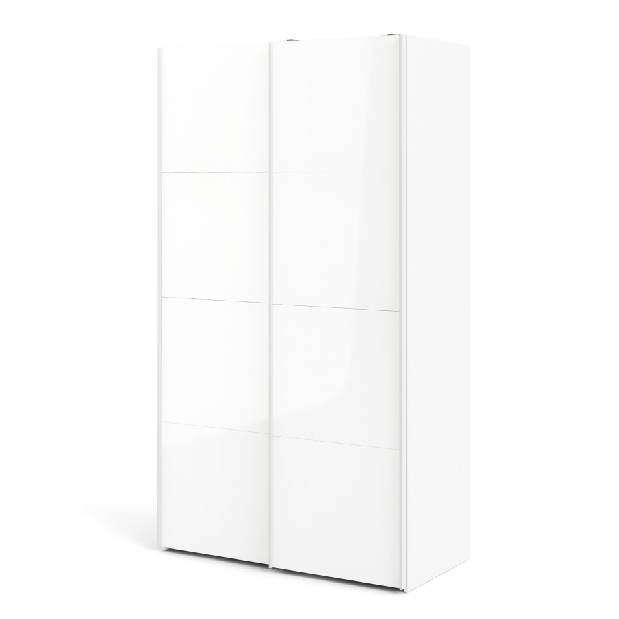 TVILUM Firenze garderobeskab - hvid laminat, 2 skydel�ger