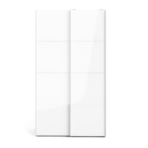 TVILUM Firenze garderobeskab - hvid laminat, 2 skydel�ger