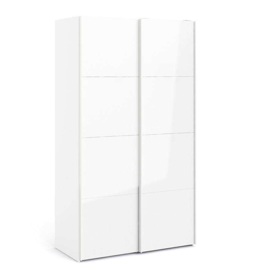 TVILUM Firenze garderobeskab - hvid laminat, 2 skydel�ger