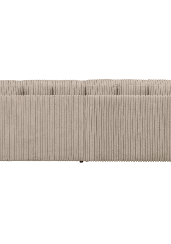 WOOOD SECOND DATE 2-sits ribbad tyg travertin