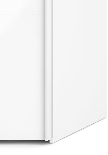 TVILUM Firenze garderobeskab - hvid laminat, 2 skydel�ger