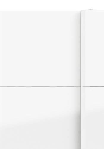 TVILUM Firenze garderobeskab - hvid laminat, 2 skydel�ger