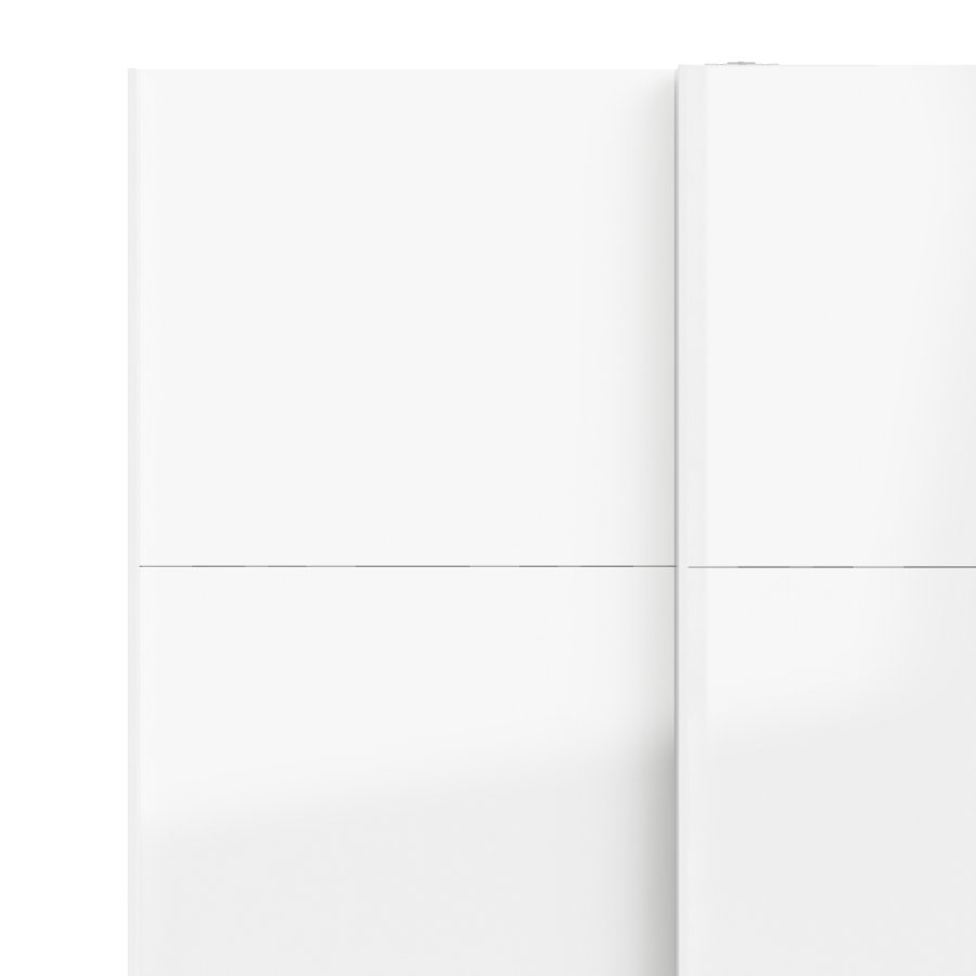 TVILUM Firenze garderobeskab - hvid laminat, 2 skydel�ger