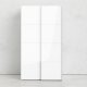 TVILUM Firenze garderobeskab - hvid laminat, 2 skydel�ger