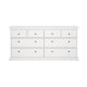 TVILUM paris kommode - hvidt tr�, 8 skuffer