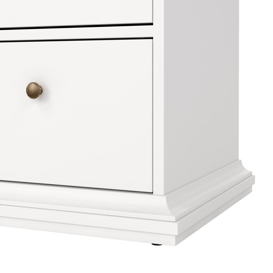 TVILUM paris kommode - hvidt tr�, 8 skuffer