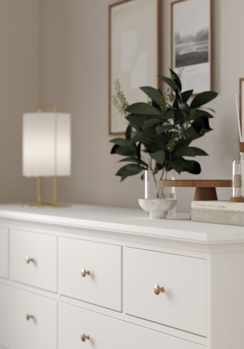 TVILUM paris kommode - hvidt tr�, 8 skuffer