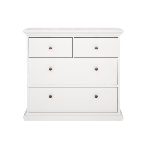 TVILUM Paris byr� - vit komposittr�, med 4 l�dor