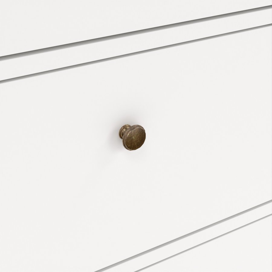 TVILUM Paris kommode - hvidt tr�, 6 skuffer