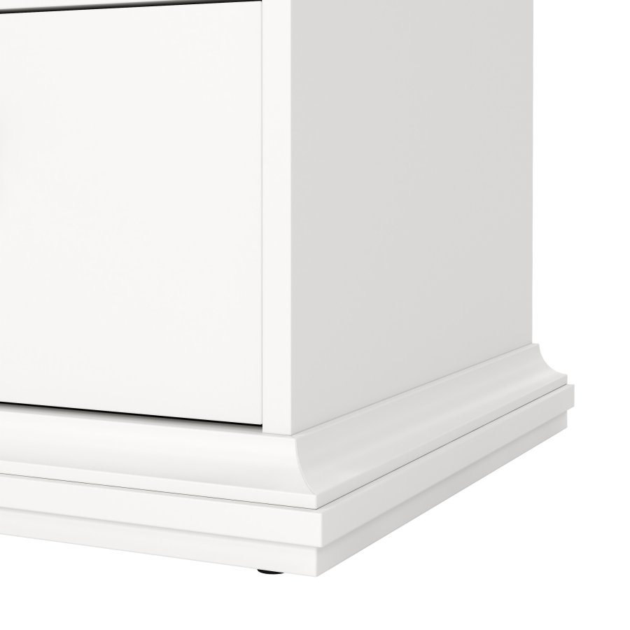 TVILUM Paris kommode - hvidt tr�, 6 skuffer