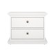 TVILUM Paris Nachttisch - wei�es Laminat, 2 Schubladen