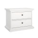 TVILUM Paris Nachttisch - wei�es Laminat, 2 Schubladen