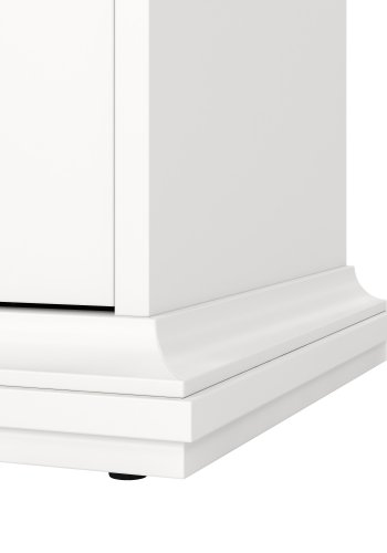 TVILUM Paris Nachttisch - wei�es Laminat, 2 Schubladen