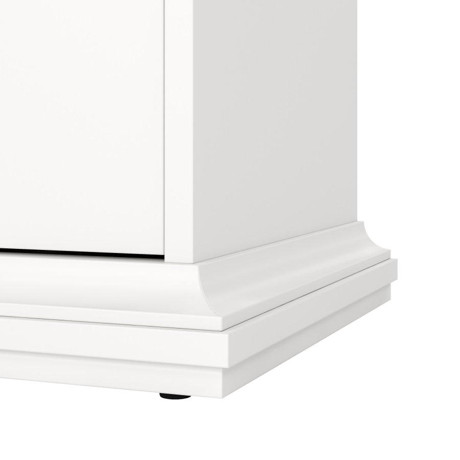 TVILUM Paris Nachttisch - wei�es Laminat, 2 Schubladen