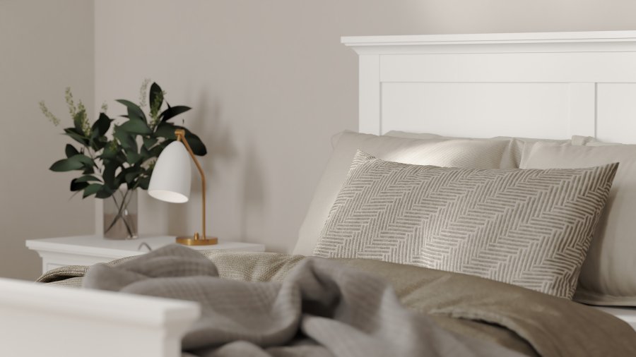 TVILUM Paris sengeramme - hvidt tr�