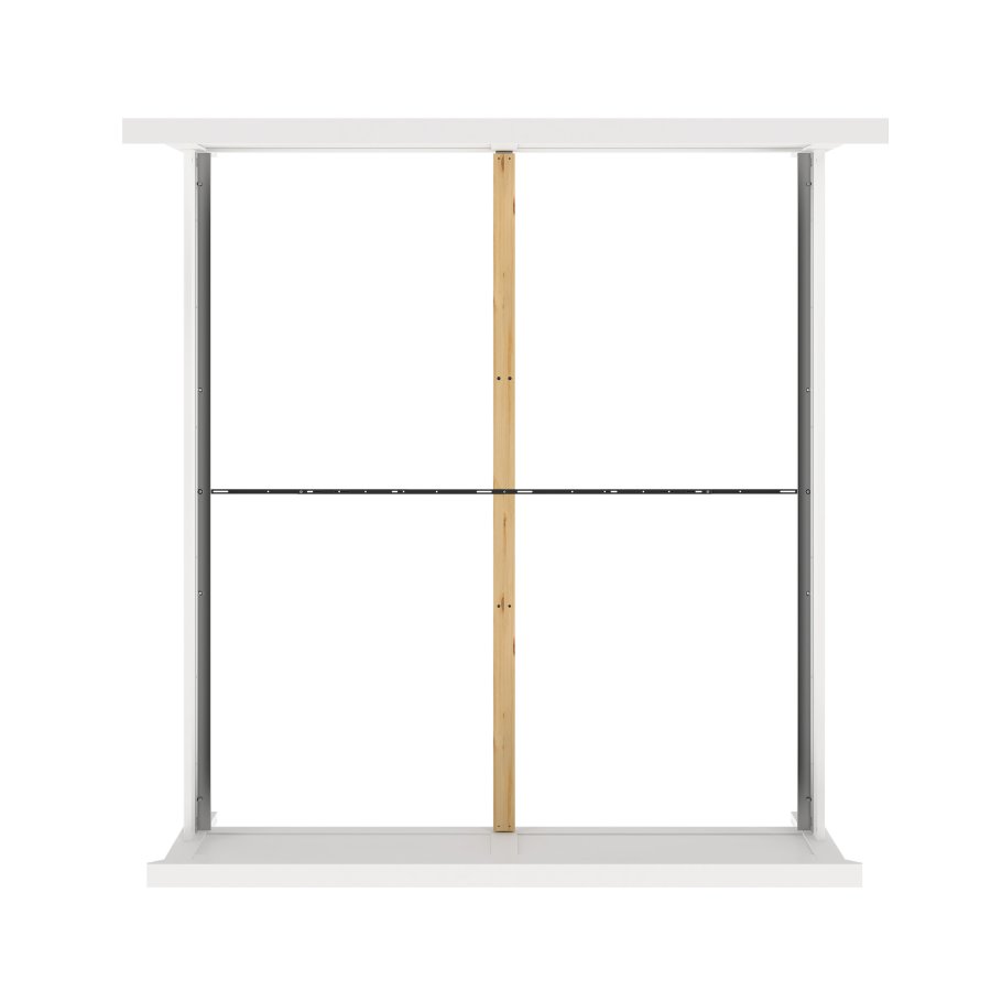 TVILUM Paris s&auml;ngram - vitt komposittr&auml;, laminat