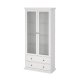 TVILUM paris vitrinenschrank - wei�es holz, 2 t�ren und 2 schubladen