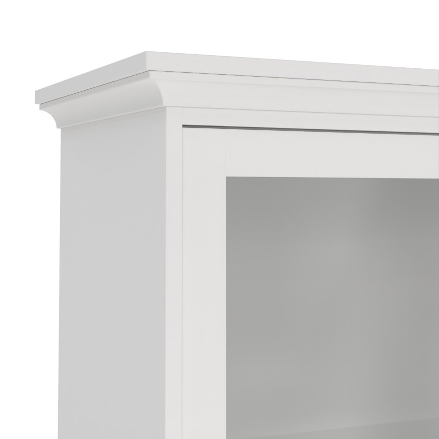 TVILUM paris vitrinenschrank - wei�es holz, 2 t�ren und 2 schubladen