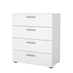 Pepe kommode - hvidt tr�, m. 4 skuffer