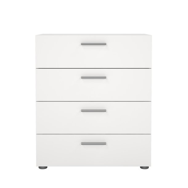 Pepe kommode - hvidt tr�, m. 4 skuffer