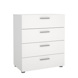 Pepe kommode - hvidt tr�, m. 4 skuffer