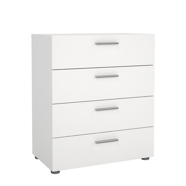 Pepe kommode - hvidt tr�, m. 4 skuffer