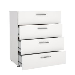 Pepe kommode - hvidt tr�, m. 4 skuffer