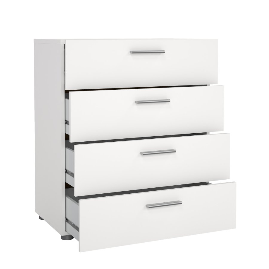 TVILUM Pepe kommode - hvidt tr�, m. 4 skuffer