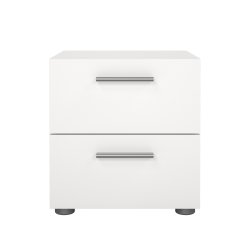 Pepe natbord - hvidt tr�, m. 2 skuffer