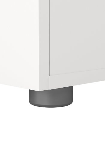 TVILUM Pepe nachttisch - wei�es kompositholz, quadratisch, mit 2 schubladen