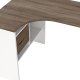 TVILUM function plus hj�rneskrivebord - naturfarget laminat, m. 2 skuffer