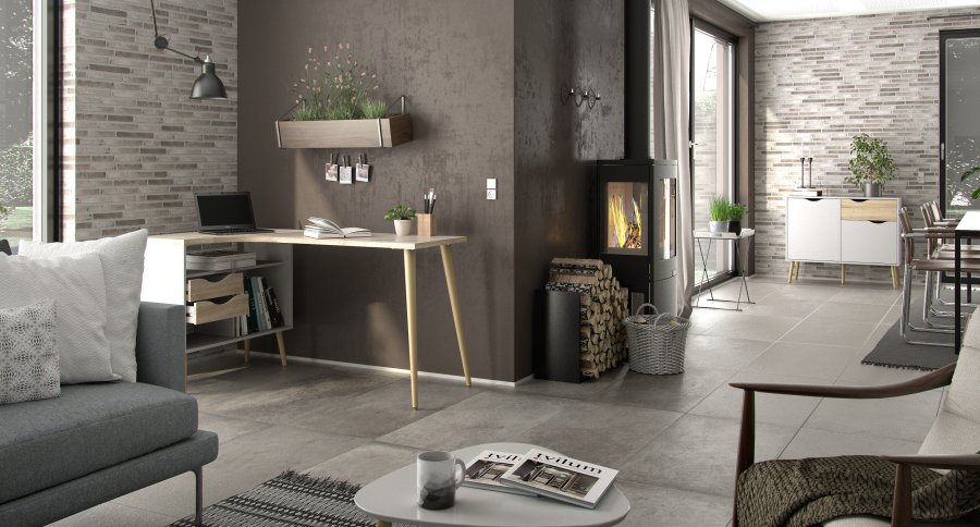 TVILUM Delta sk&auml;nk - vit/natur ek, med 2 d&ouml;rrar och 1 l�da