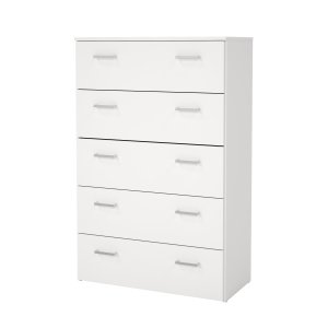 TVILUM Space byr� - vit laminat, 5 l�dor