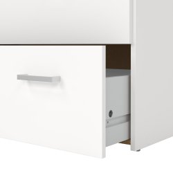 Space kommode - hvidt tr�, m. 5 skuffer 