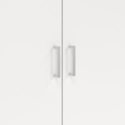 Space garderobeskab - hvidt tr�, m.3 l�ger og  3 skuffer