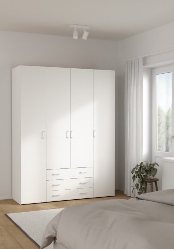 TVILUM Space garderobeskab - 4 l�ger 3 skuffer