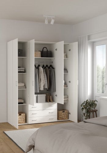 TVILUM Space garderobeskab - 4 l�ger 3 skuffer