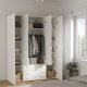 TVILUM Space garderobeskab - 4 l�ger 3 skuffer
