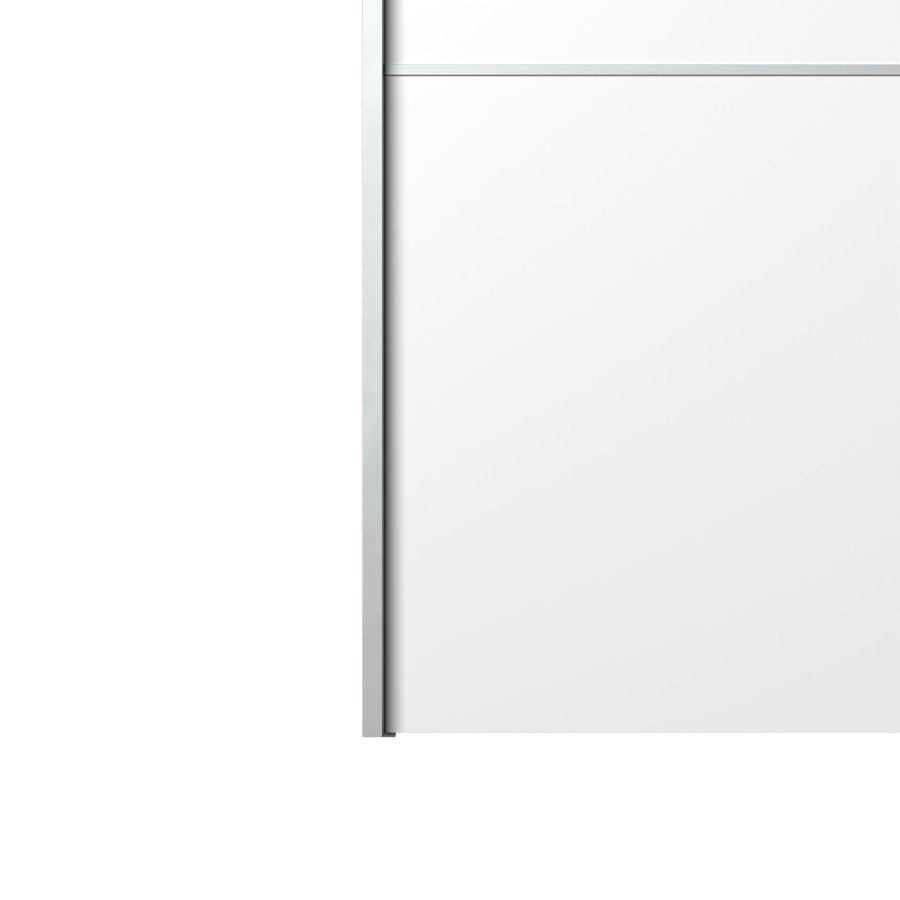 TVILUM Verona garderobeskab - rektangul�rt, hvid laminat, 2 l�ger, 4 rum