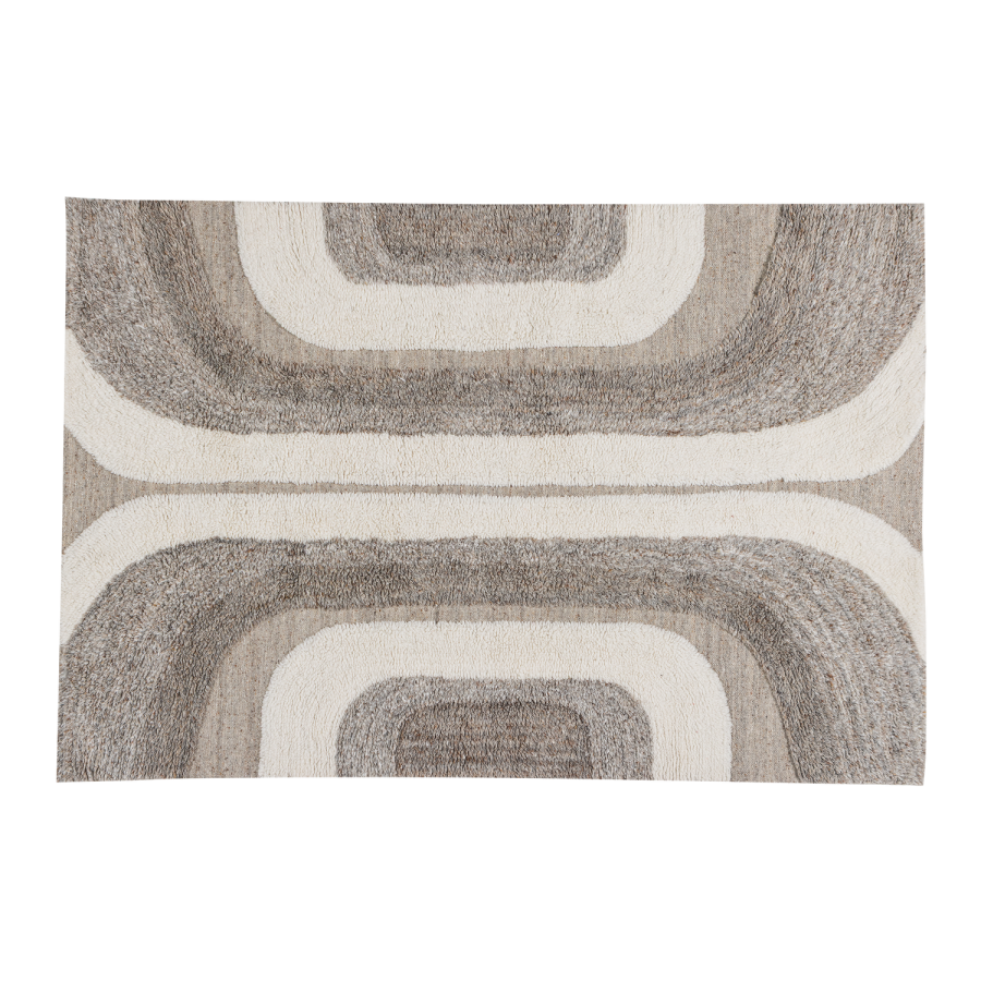 WOOOD Moro Matta Ull/Bomull Gr�vit 170X240 Cm