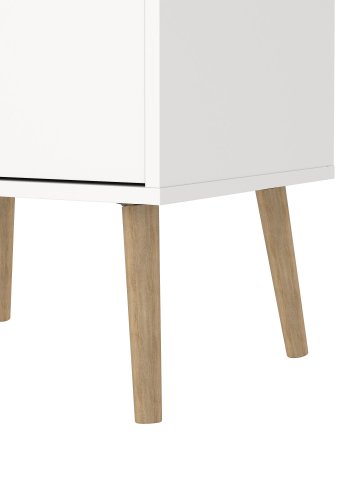 TVILUM Delta reol - hvid egestruktur, 2 skuffer og 1 l�ge