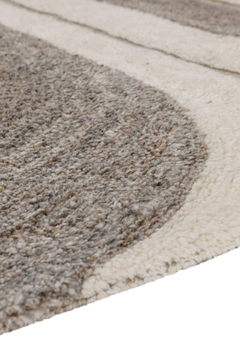 WOOOD Moro Matta Ull/Bomull Gr�vit 170X240 Cm