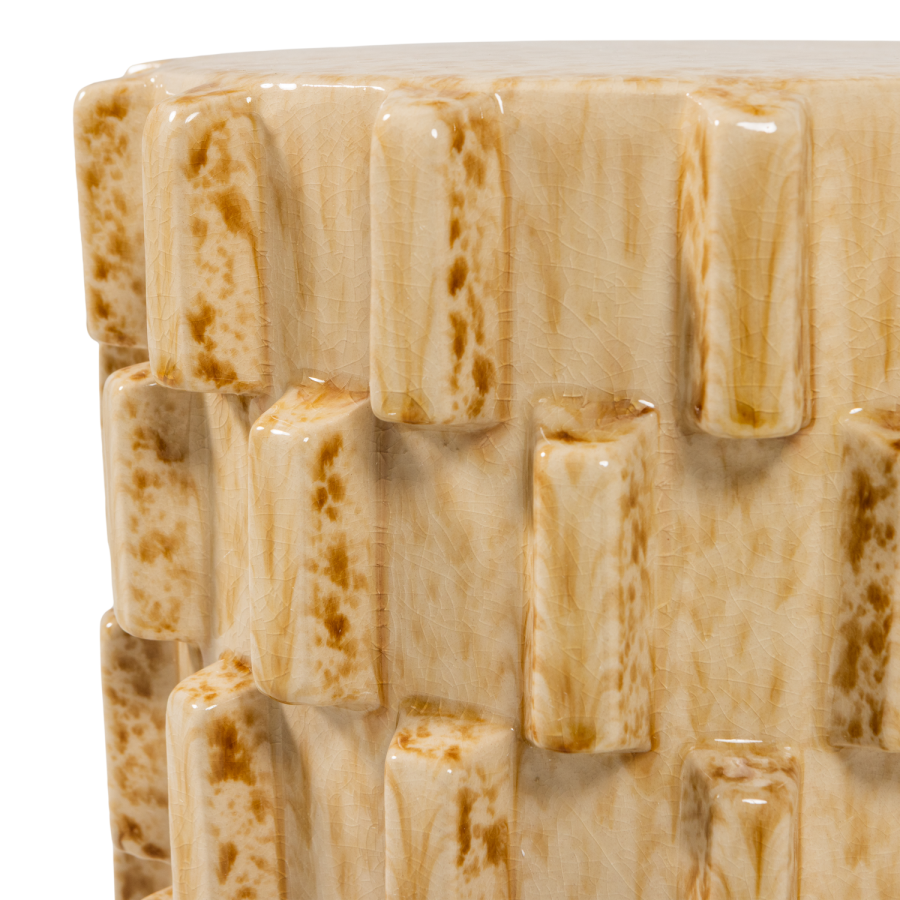 WOOOD Axu dekorativt sidebord �35x45 cm keramikk sand