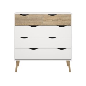 TVILUM delta byr� - vit/ekstruktur med 5 l�dor