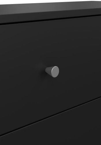 TVILUM May kommode - sort tr�, m. 3 skuffer